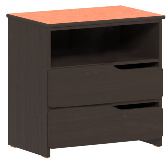 Apollo 2 Drawer Chest w\/Top Storage Shelf, 30"W